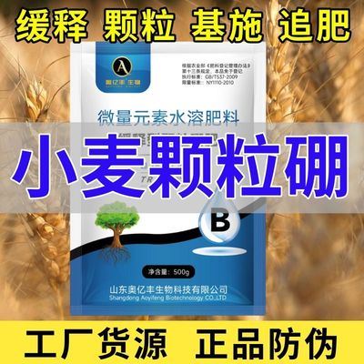 小麦用颗粒硼缓释肥农用硼肥果树柑橘玉米大豆蔬菜通缓释型肥料