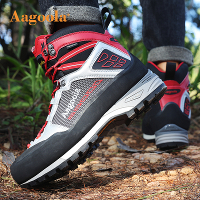 Aagoola户外高帮登山鞋男防水防滑男靴越野男士爬山徒步鞋户外鞋
