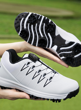 Aagoola正品高尔夫球鞋男士防水防滑耐磨运动鞋高尔夫鞋活动钉鞋