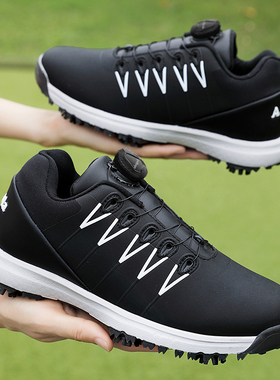 Aagoola正品高尔夫球鞋男士防水防滑耐磨运动鞋高尔夫鞋活动钉鞋