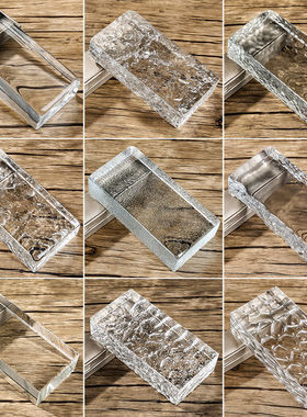 玻璃砖隔断墙实心白色玻璃墙砖大块屏风透明热熔砖水晶砖背景墙砖