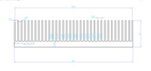 铝型材45020现货电子插片散热器散热器散热片高可加工铜散热器宽