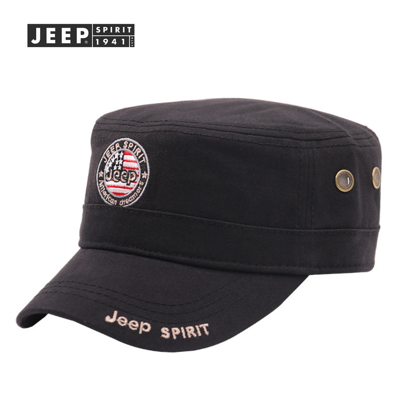 JEEP\吉普帽平顶帽全棉棒球帽春秋款男女鸭舌帽户外休闲运动帽