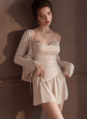 NOHASHTAG 2025新款睡衣女夏季冰丝薄款高级感吊带睡裙