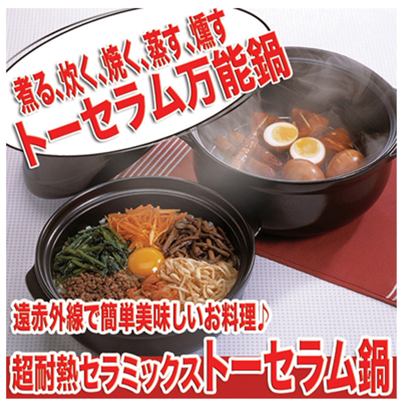 日本原装进口东陶陶汤锅日式原产烤焖炖蒸煮烤土锅全炉通用电磁炉