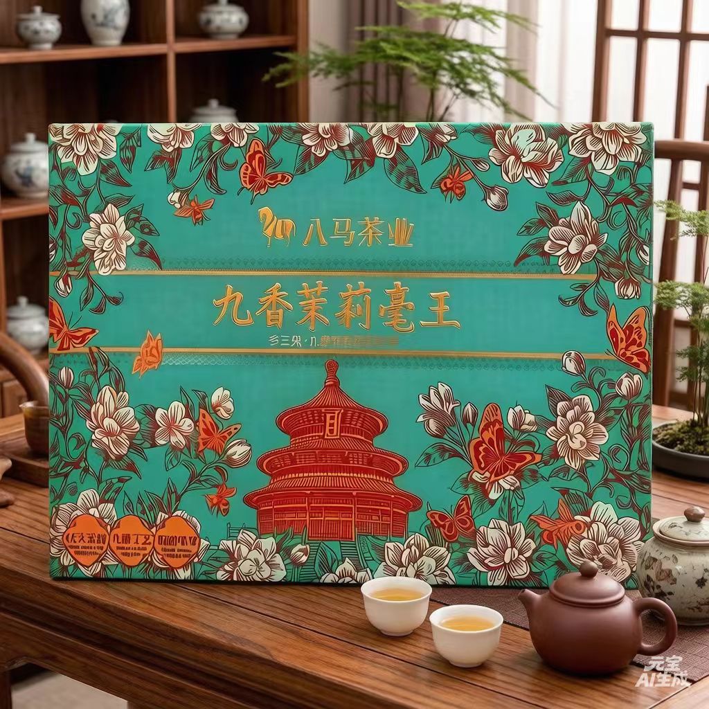 八马茶业横州茉莉多三朵茉莉花茶