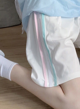 休闲运动裤女2026新款夏季薄款宽松显瘦百搭阔腿五分短裤子潮ins