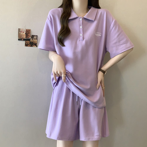 超火cec休闲运动套装女夏季宽松