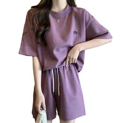 港风休闲时尚套装女2022夏季薄款