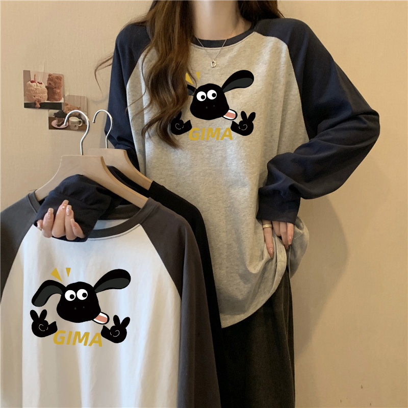 加绒加厚德绒打底衫女秋冬装韩版