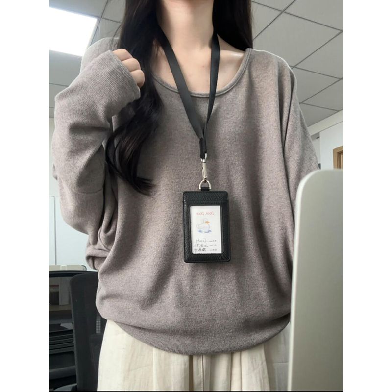 长袖T恤女2025新款秋冬季宽松