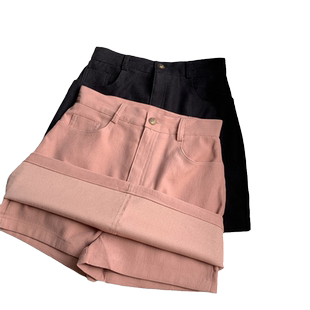 防走光包臀A字短裙女夏季2025新款高腰修身显瘦纯欲辣妹半身裙潮