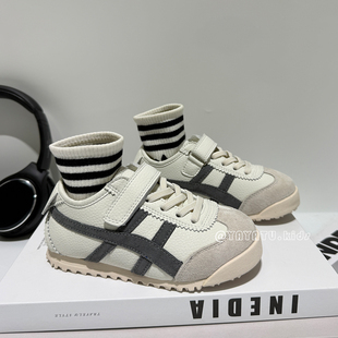 男童阿甘鞋潮牌春季2026新款真皮儿童运动鞋轻便软底女童鞋子休闲