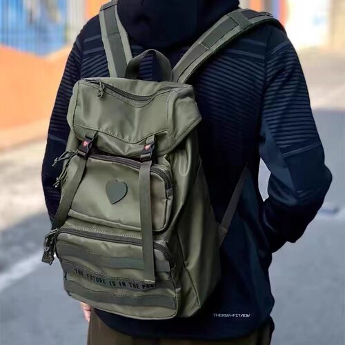 Human工装款MILITARY双肩背包