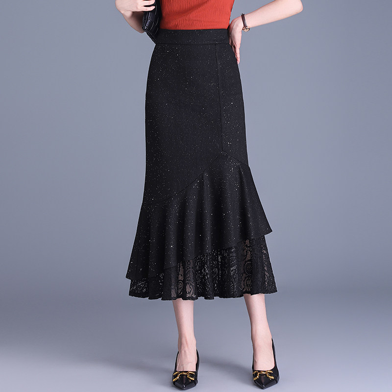 蕾丝鱼尾裙2026新款半身裙女春季新款高腰显瘦中长款网纱包0117w,女装/女士精品,半身裙,淘宝优惠券,粉丝福利购,淘宝优惠卷