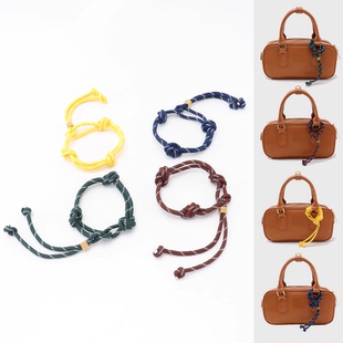 适用miu系保龄球包手提公文包挂饰手绳编织尼龙绳包挂件挂绳