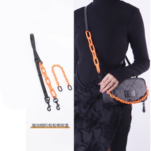 适用coach蔻驰Wyatt相机包改造斜挎可调节肩带 小方包装饰包链条