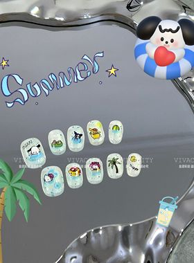 VIVACITY 薄荷泡泡 三丽鸥可爱日常手工穿戴甲美甲帕恰狗美乐蒂