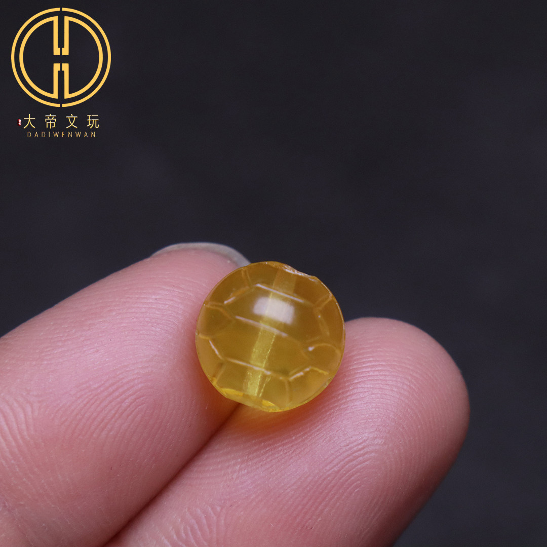 天然保真蜜蜡琥珀金珀富甲圆珠散珠隔珠菩提手串长串diy配饰配件