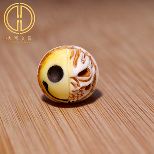 手工鹿角根付一念之间隔珠散珠手机包挂菩提手链手串diy文玩配饰