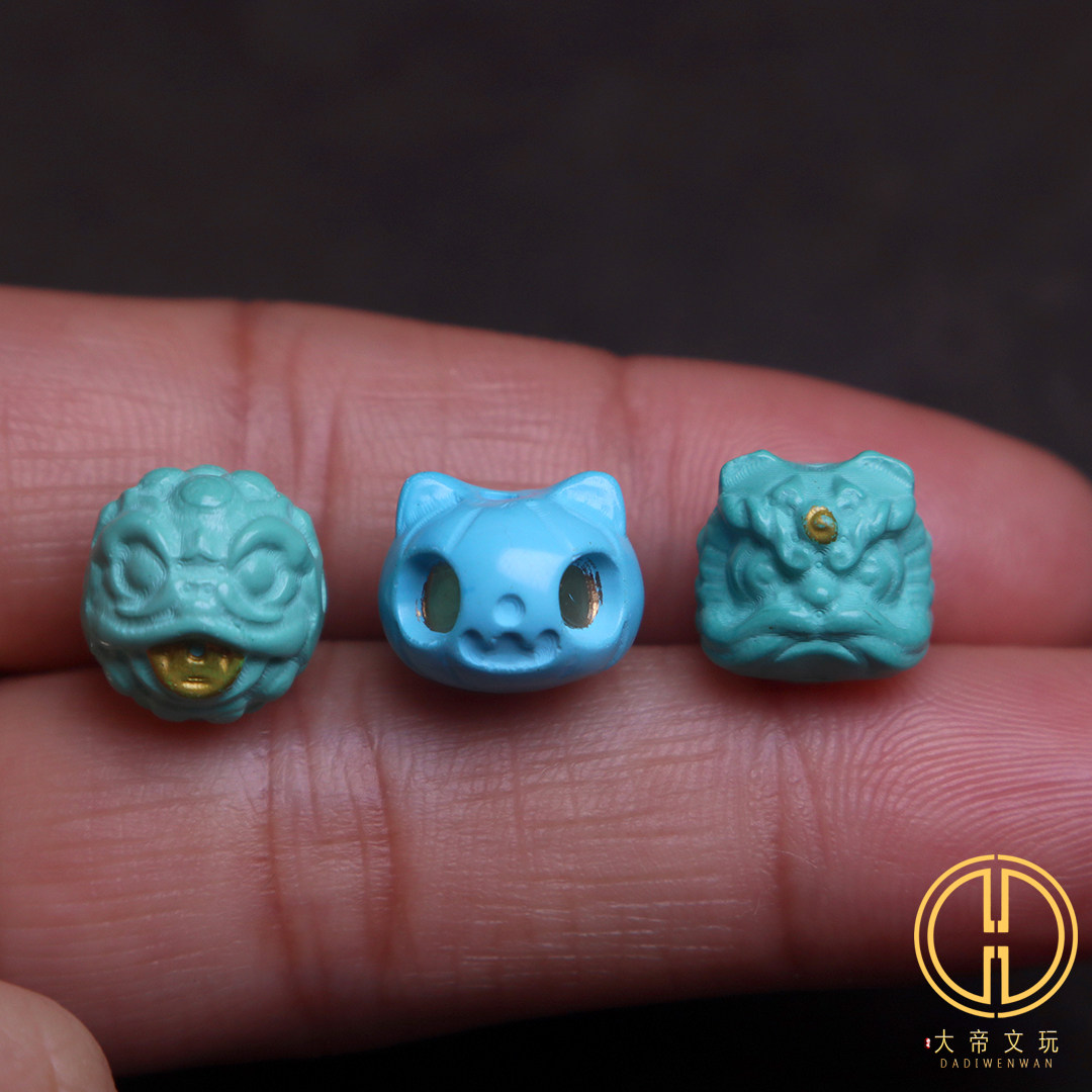 优化绿松蒙松金蟾醒狮南瓜怪背云隔珠金刚星月菩提手串文玩配饰