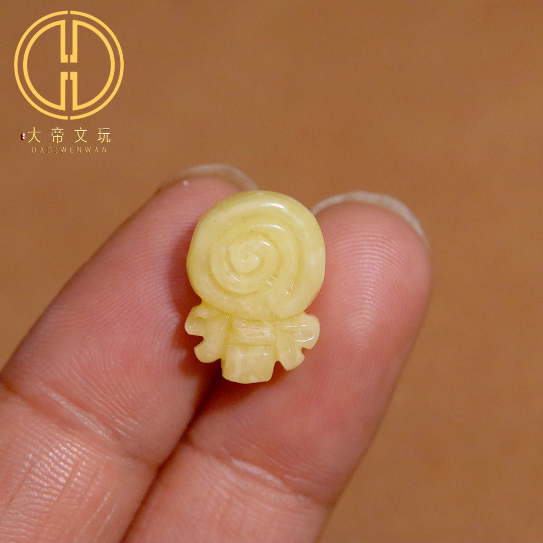 天然原矿蜜蜡棒棒糖背云隔珠菩提手串手工串珠编绳diy文玩配件