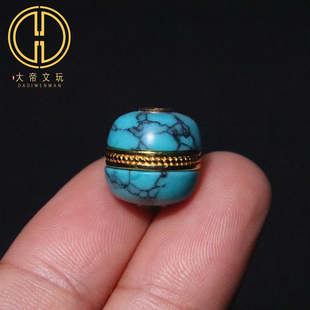 优化绿松蒙松网花汉堡珠桶珠隔珠散珠菩提手串编绳diy文玩配饰