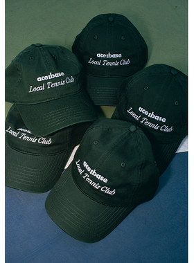 ace:base网球帽ins美式复古软顶棒球帽字母刺绣鸭舌帽子潮牌男女