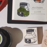 Little Bear · Spring Series Color Ink Trial Theme Planner Seal Decorative Wooden seal thumbnail 2