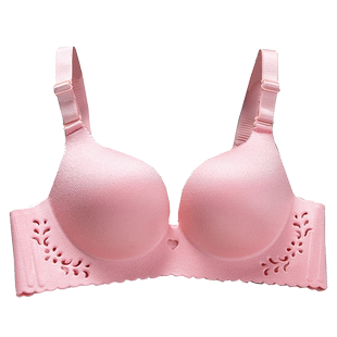 无痕文胸聚拢小胸无钢圈上托加厚8cm超厚内衣女奶罩平胸a杯收副乳