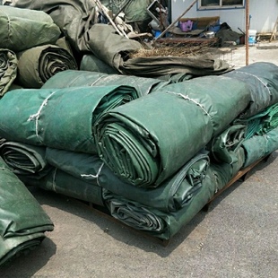 旧篷布加厚帆布铁路篷布九成新刀刮布二手篷布雨布棚布油布耐磨
