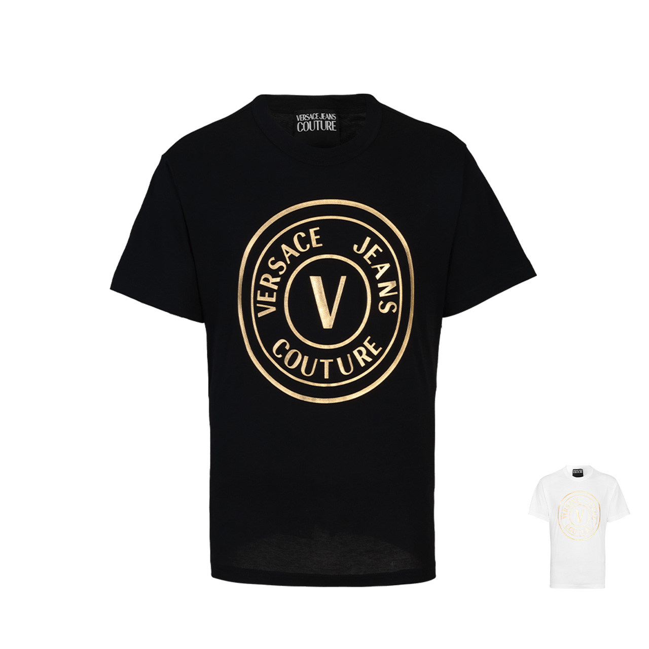 Versace范思哲男士2025新款秋冬季纯棉上衣打底衫休闲圆领短袖T恤