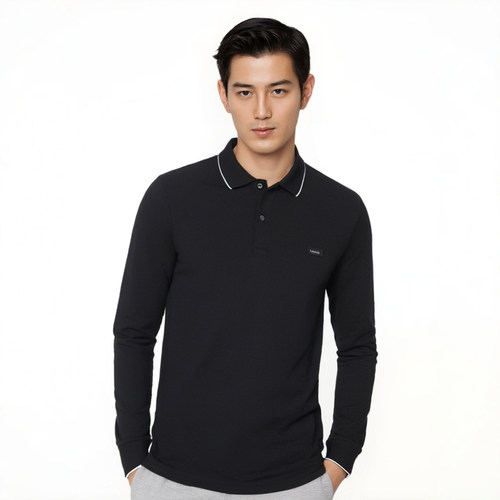 CalvinKlein新款男士长袖polo衫