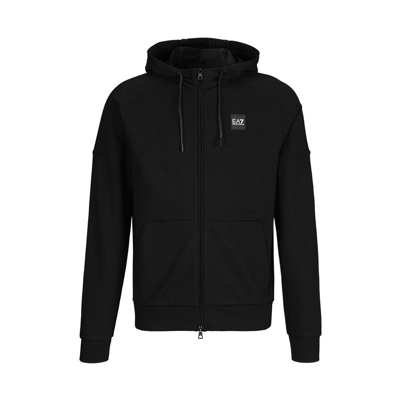 Armani阿玛尼男装春季薄外套2026新款美式休闲纯棉连帽开衫卫衣男