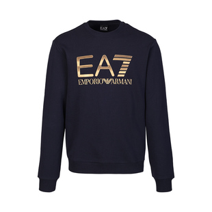 冬季 2025新款 Armani阿玛尼EA7男士 全棉印花圆领纯棉卫衣 保税仓