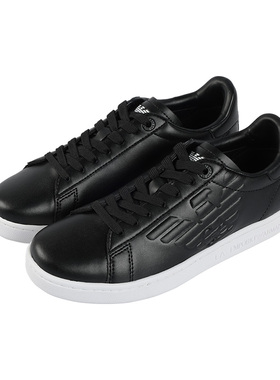 Armani阿玛尼EA7男鞋子经典鹰标休闲小白鞋男士春秋板鞋低帮球鞋