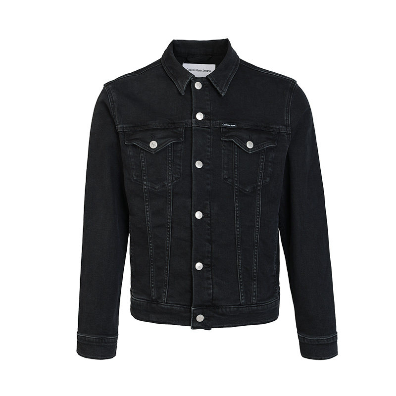 Calvin Klein/凯文克莱男士纯色长袖百搭休闲夹克外套潮流舒适