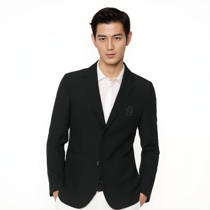 Hugo Boss2025春季新款商务绅士羊毛西装外套高端品牌休闲西服男
