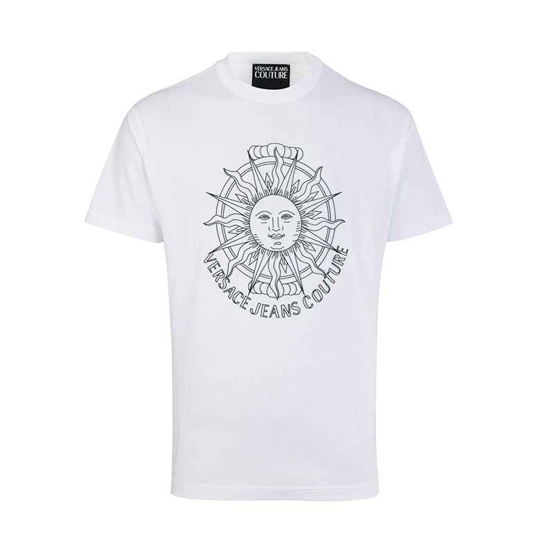 Versace/范思哲奢品大牌男士潮流时尚短袖夏季新款纯棉圆领T恤