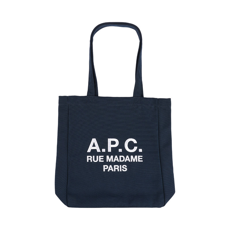 [保税仓] APC中性休闲帆布包大容量2026新款刺绣字母单肩手提包女,箱包皮具/热销女包/男包,通用款女包,淘宝优惠券,粉丝福利购,淘宝优惠卷