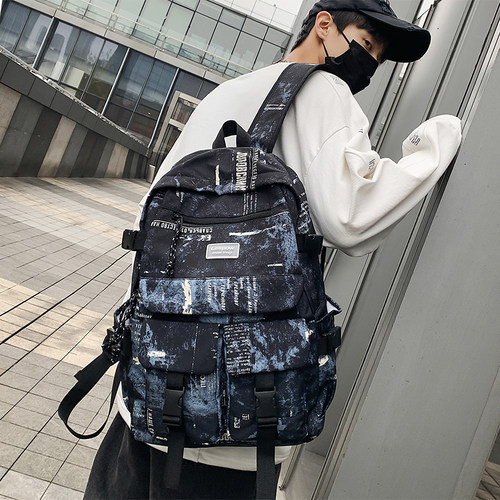 新款学生书包背包双肩包结实帅气
