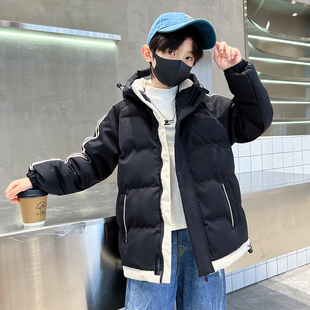 巴拉线男童冬装羽绒棉服外套2025新款中大儿童男孩冬季棉服保暖潮