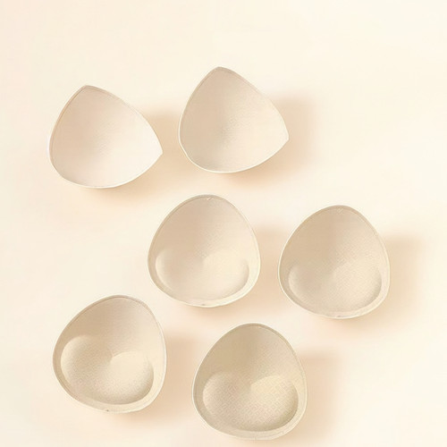 三角形乳胶胸垫薄款中厚加厚款柔软不变形运动内衣瑜伽服通用插片