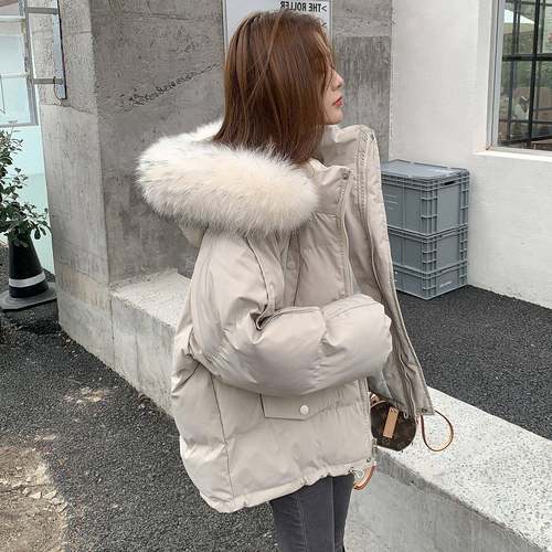 短款羽绒服女款2025年新款时尚冬季感炸街派克服棉衣外套ins