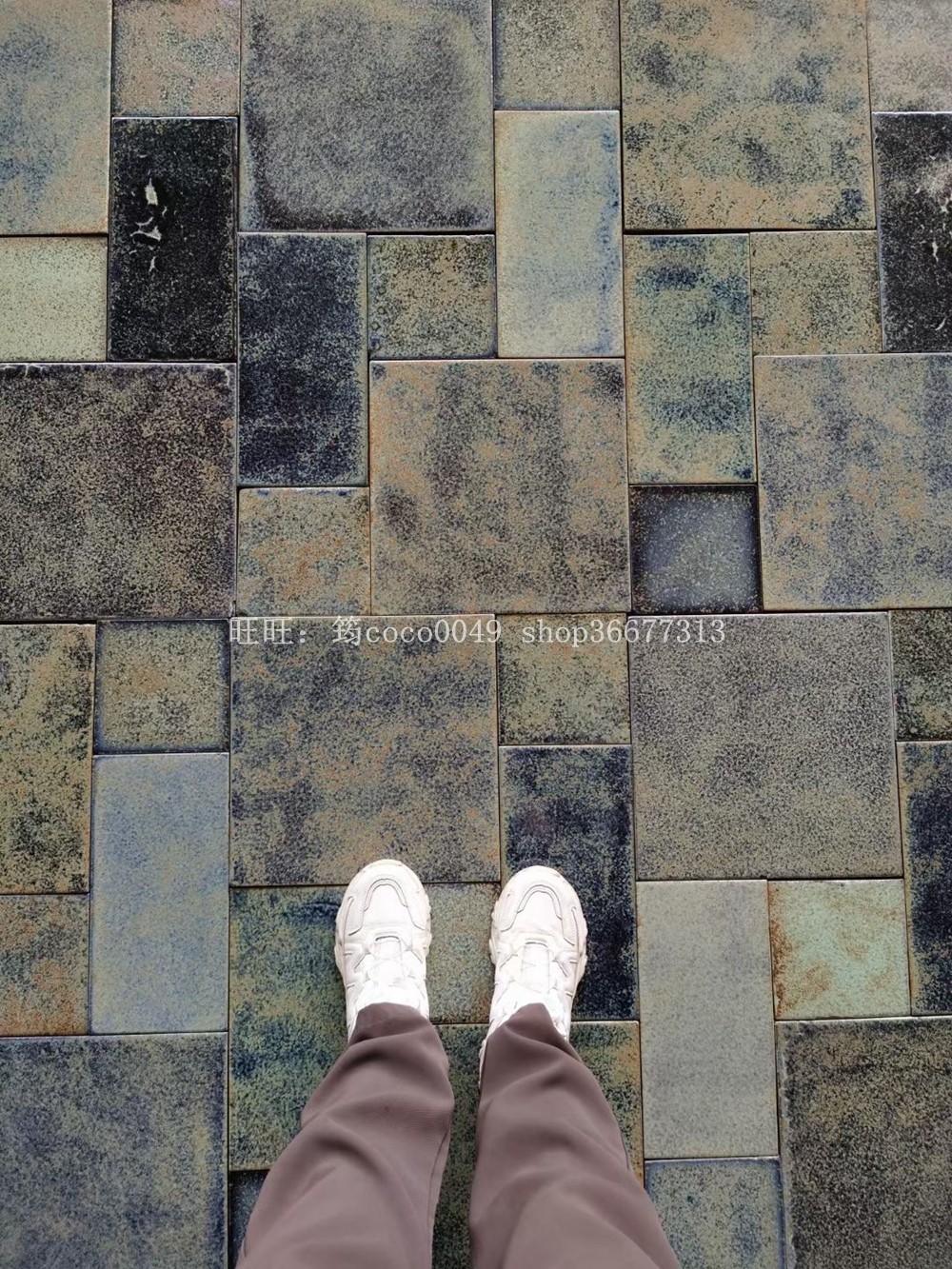 窑变手工砖地中海背景墙东南亚背景墙装饰网红砖蜥蜴砖地砖