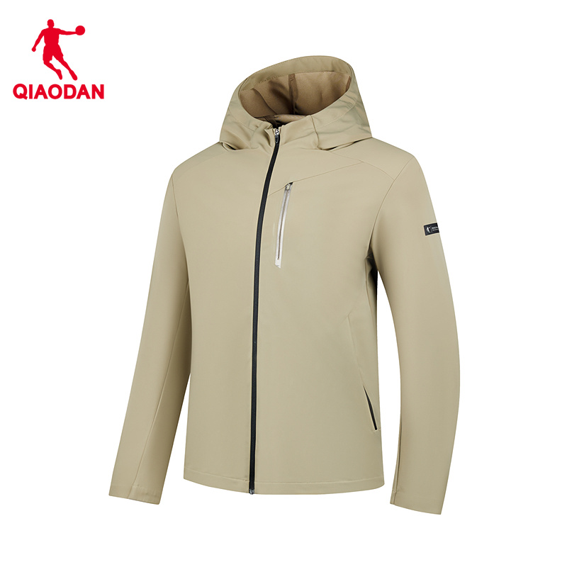 乔丹单层风衣防泼水连帽