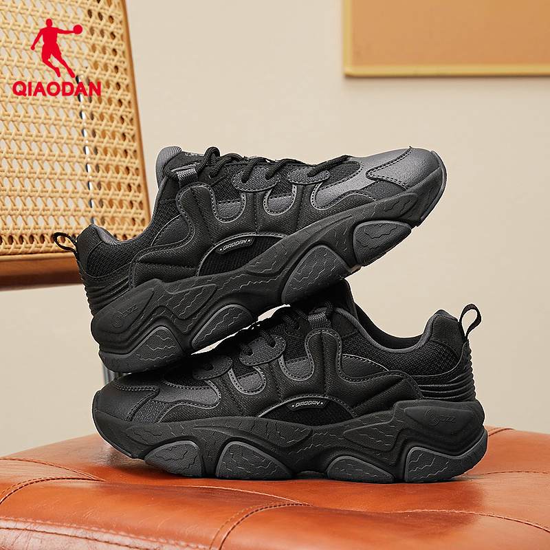 乔丹面包鞋黑色百搭老爹鞋女