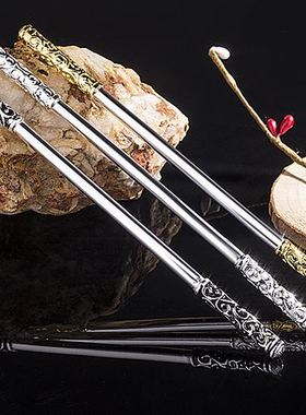 纯铜如意金箍棒摆件定海神针齐天大圣孙悟空茶宠可放鱼缸造景装饰