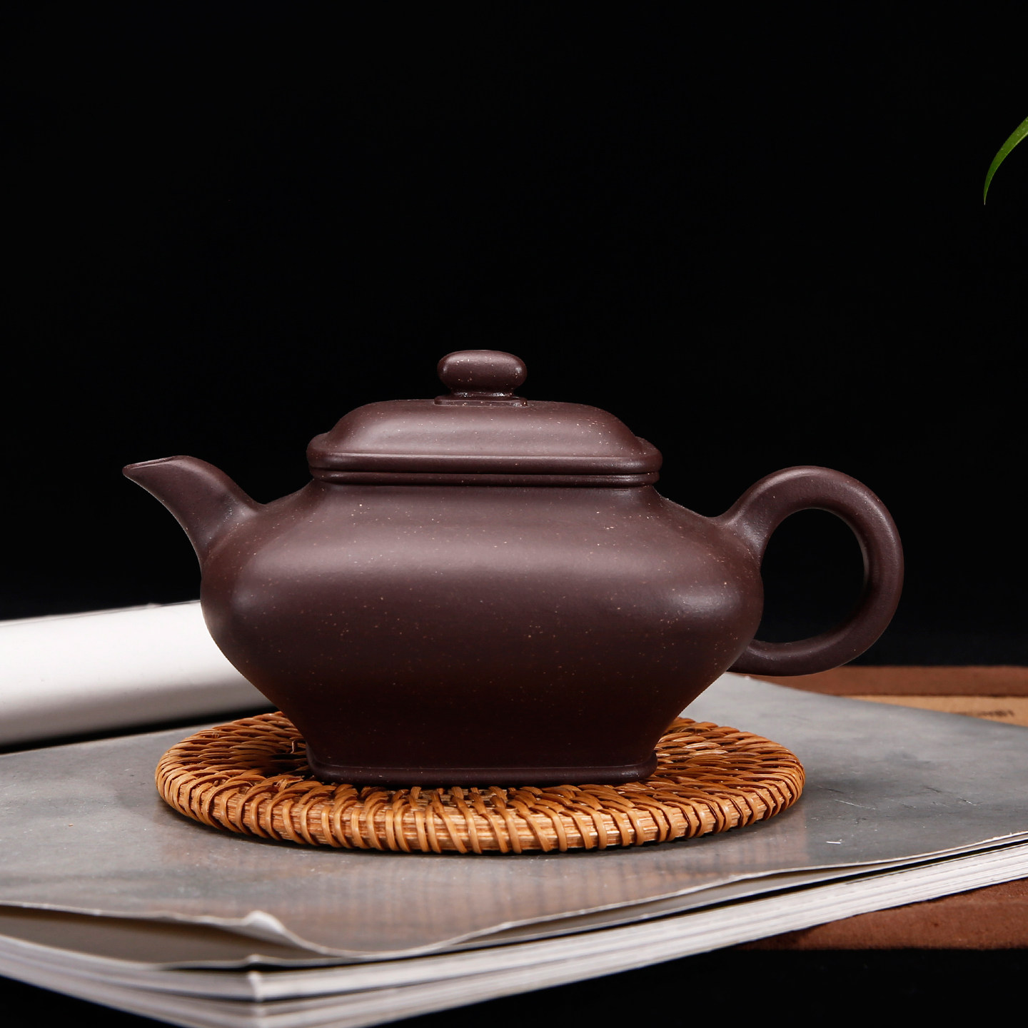 送礼佳品宜兴纯手工紫砂壶茶壶茶具名家国工原矿紫泥虚扁壶330cc,餐饮具,茶壶,淘宝优惠券,粉丝福利购,淘宝优惠卷