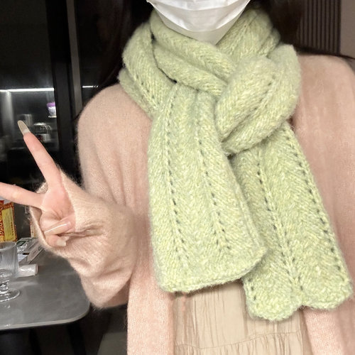 Stuuuly 手工diy春江水暖围巾材料包棒针编织毛线送女友礼物柔软